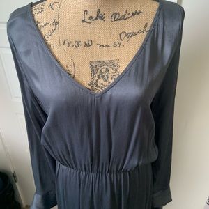 Grey Formal Dress with Open Arms